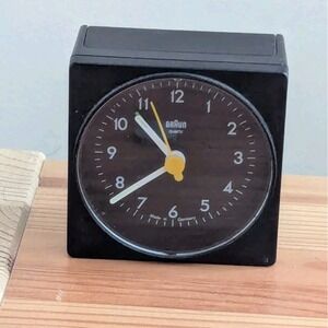 Vintage BRAUN 4746 AB1 Analog Travel Alarm Clock Made in Germany - Tested